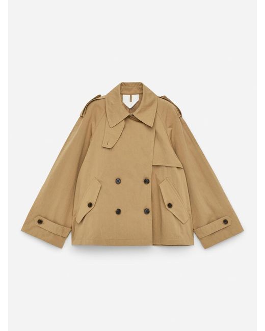ARKET Natural Short Trench Jacket