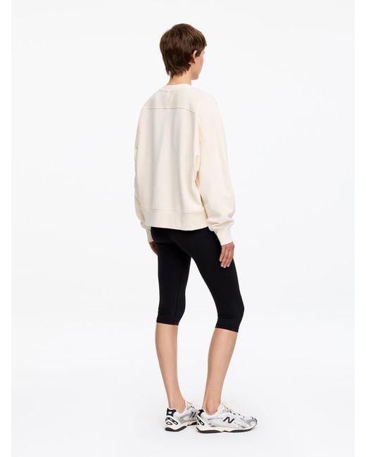 ARKET White Terry Cotton Sweatshirt