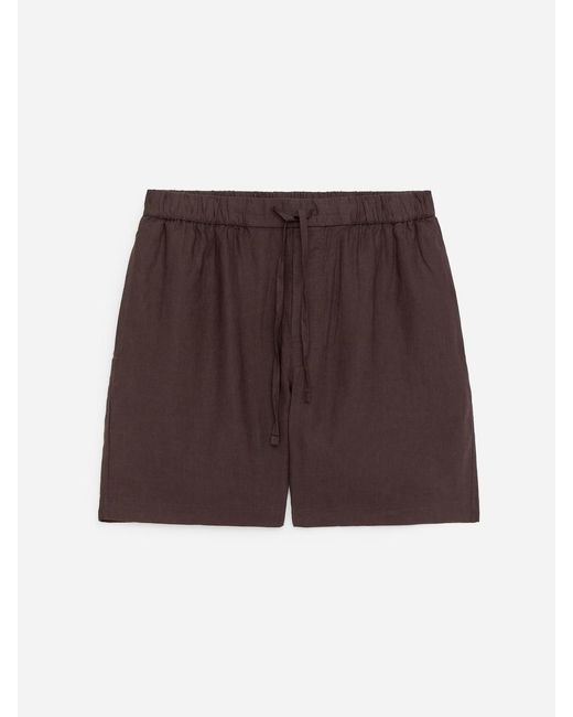 ARKET Red Linen Shorts for men