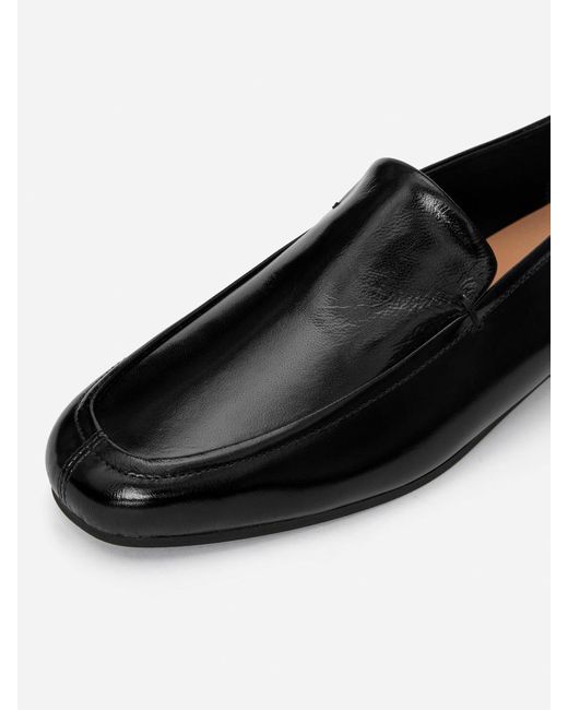 ARKET Blue Lacquered Leather Loafers