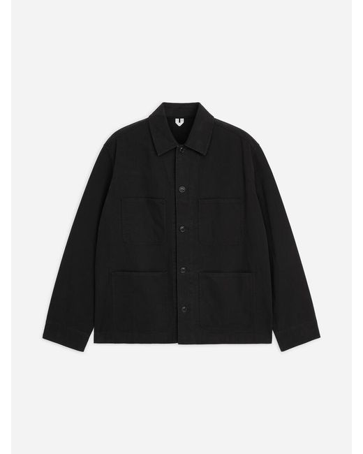 ARKET Black Utility Overshirt for men