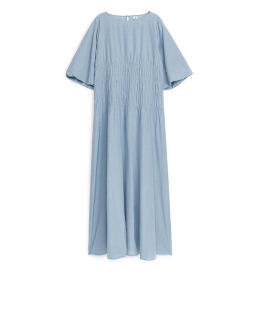 ARKET Blue Short-sleeved Maxi Dress