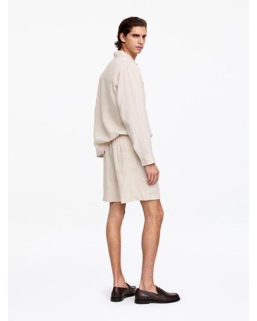 ARKET Natural Linen Shorts for men