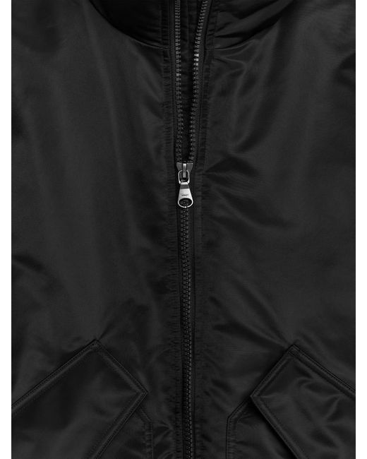 ARKET Black Upcycled Down Flight Jacket for men