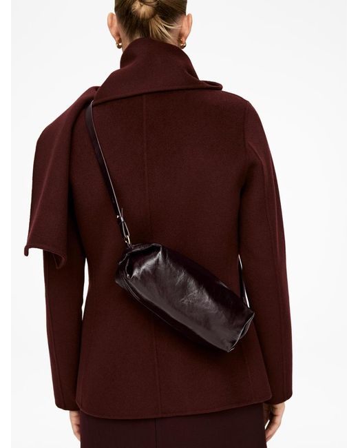 ARKET Red Umhängetasche Aus Lackleder