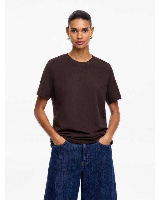 ARKET Blue Signature Short-Sleeve T-Shirt