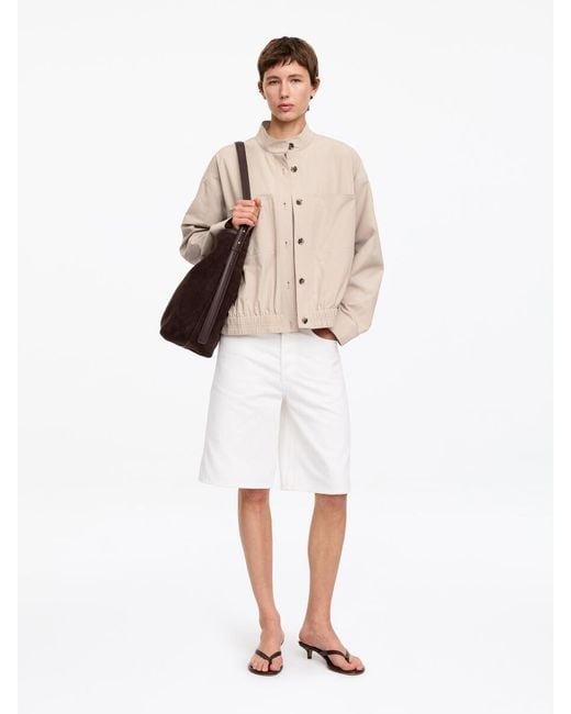 ARKET White Pima Cotton Overshirt