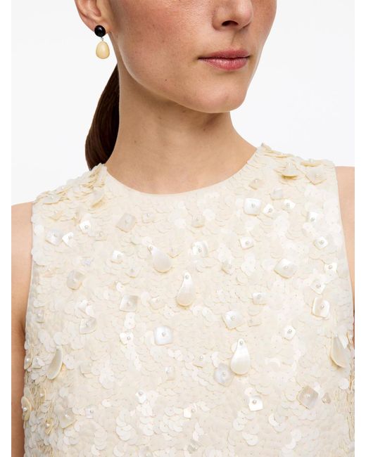 ARKET White Sequin Mini Dress