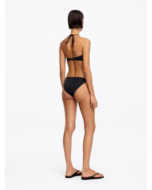 ARKET White Gathered Triangle Bikini Top