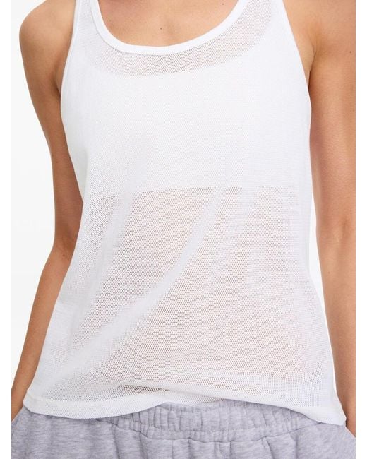 ARKET White Mesh Tank Top