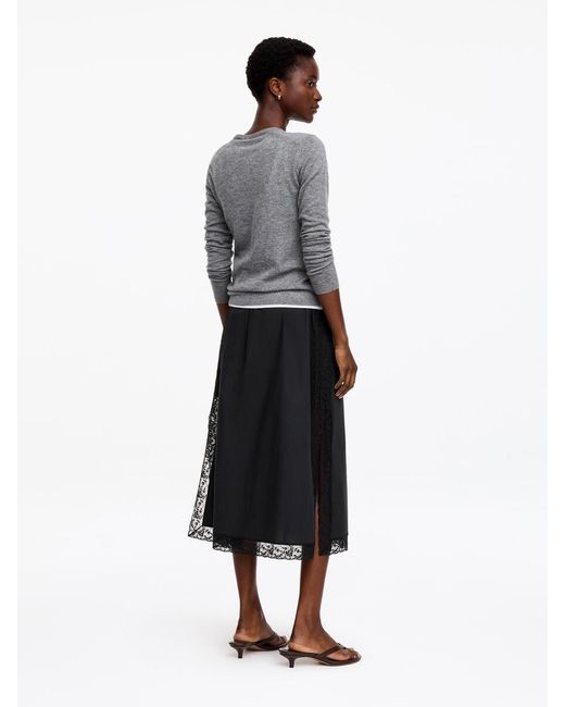 ARKET White Lace Edge Skirt