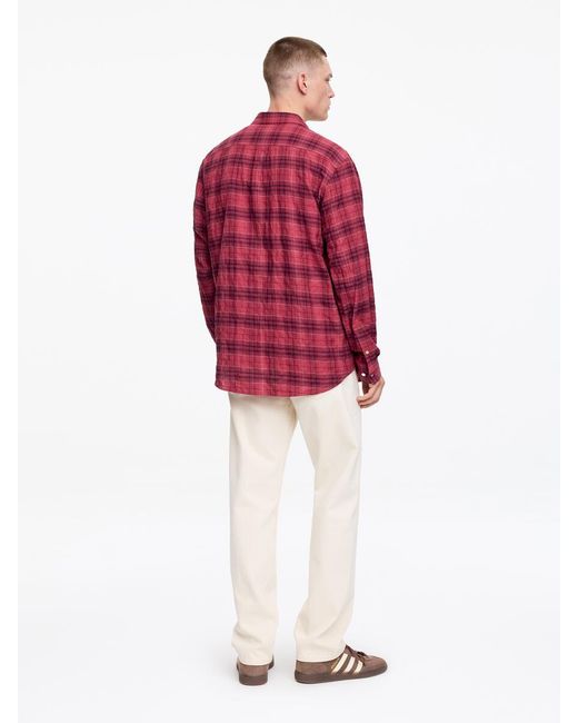 ARKET Red Regular Flannel Shirt for men