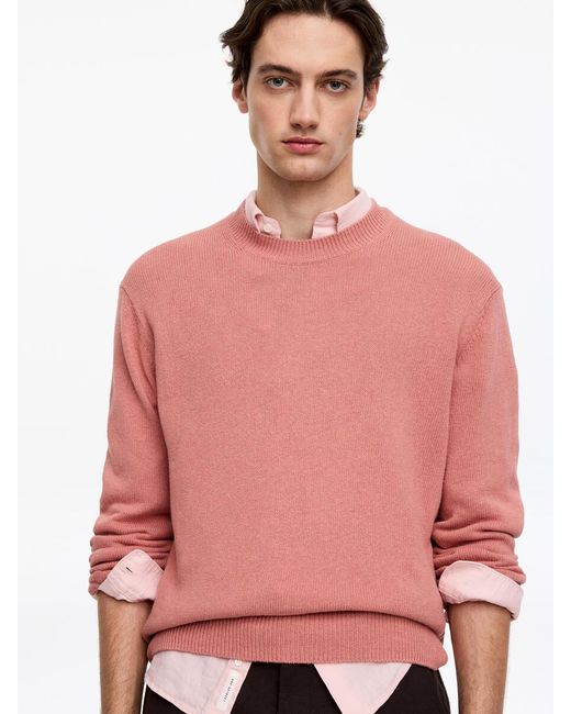 ARKET Pink Linen Cotton Jumper for men