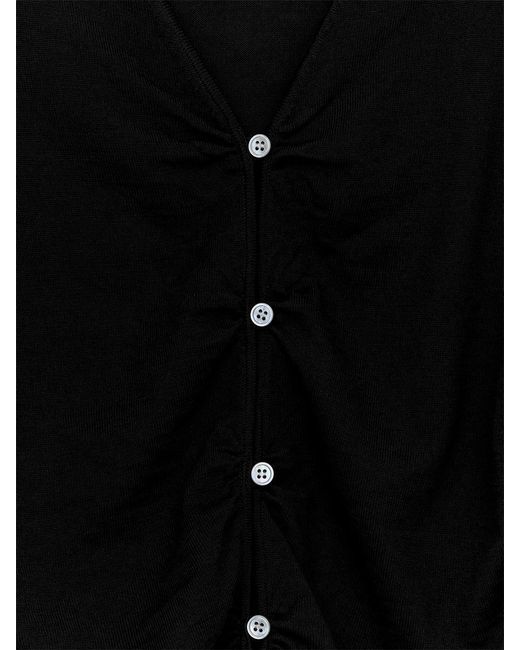 ARKET Black Merino Wool Top