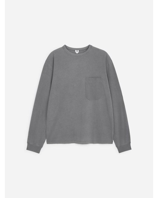 ARKET Gray Relaxed Long-Sleeve T-Shirt for men