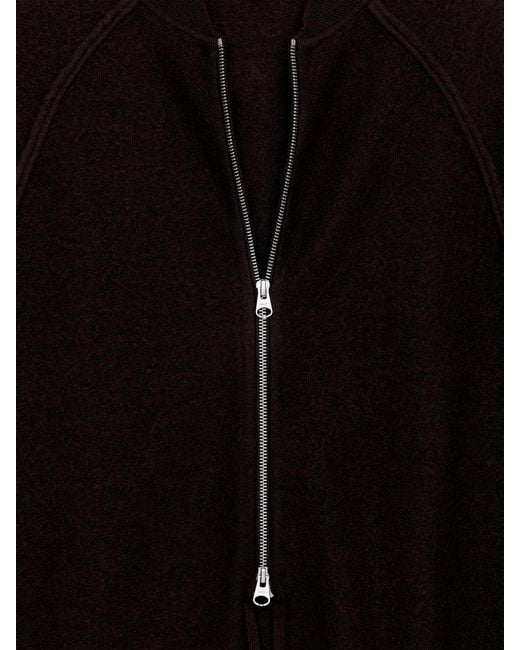 ARKET Black Boiled Wool Cape