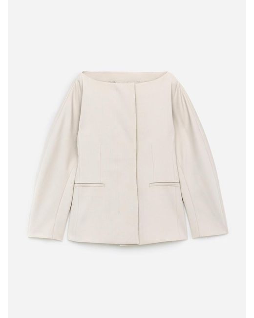 ARKET White Open-Neck Blazer