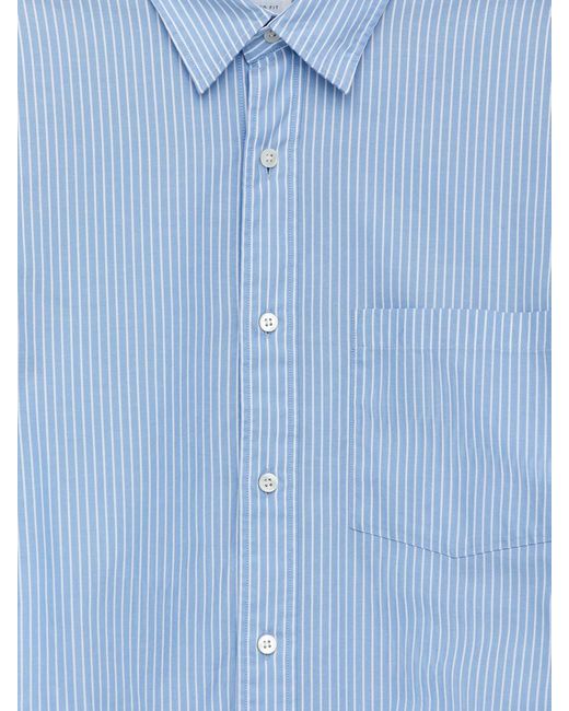ARKET Blue Relaxed Poplin Shirt for men