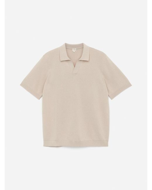 ARKET White Textured Polo Shirt for men
