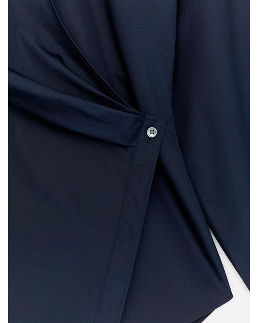ARKET Blue Wrap Shirt