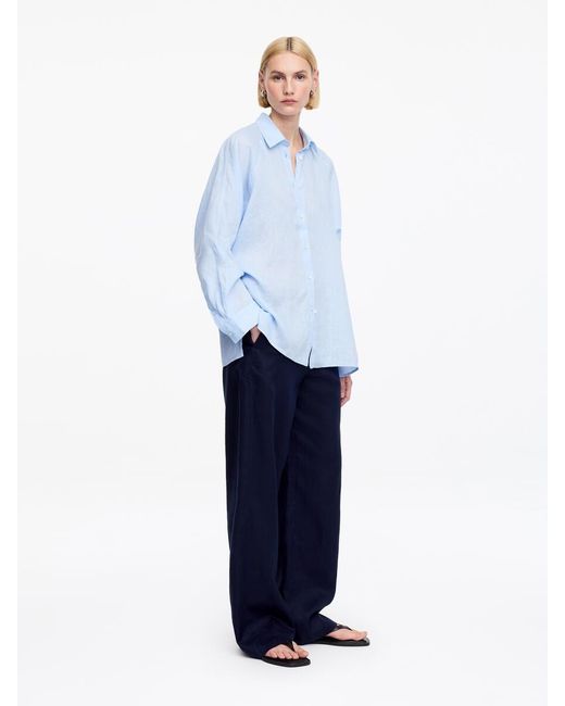 ARKET White Relaxed Linen Shirt