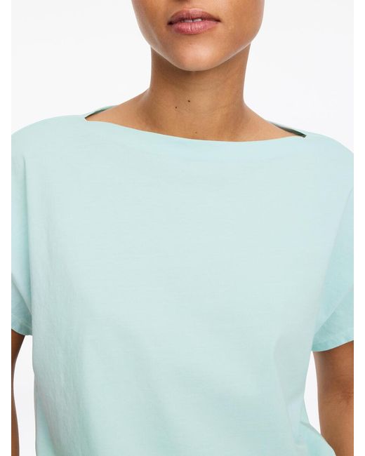 ARKET Blue Cap-Sleeve Top