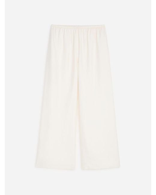 ARKET White Silk Twill Trosuers