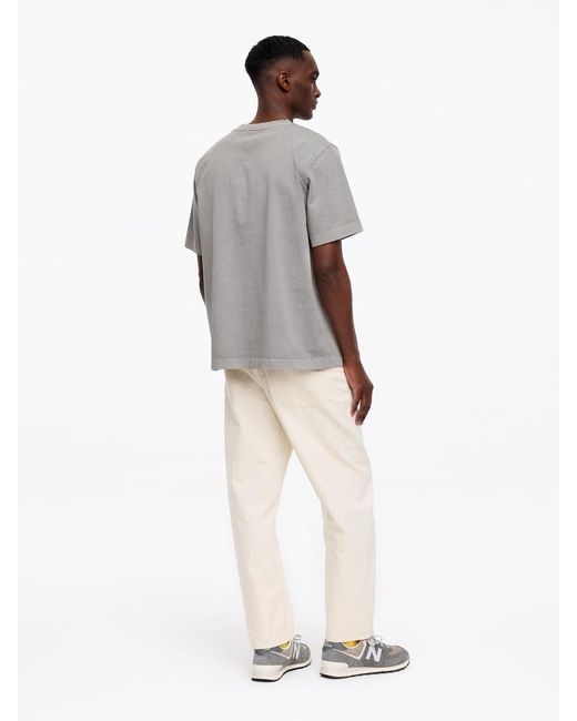 ARKET Gray Garment-Dyed Interlock T-Shirt for men