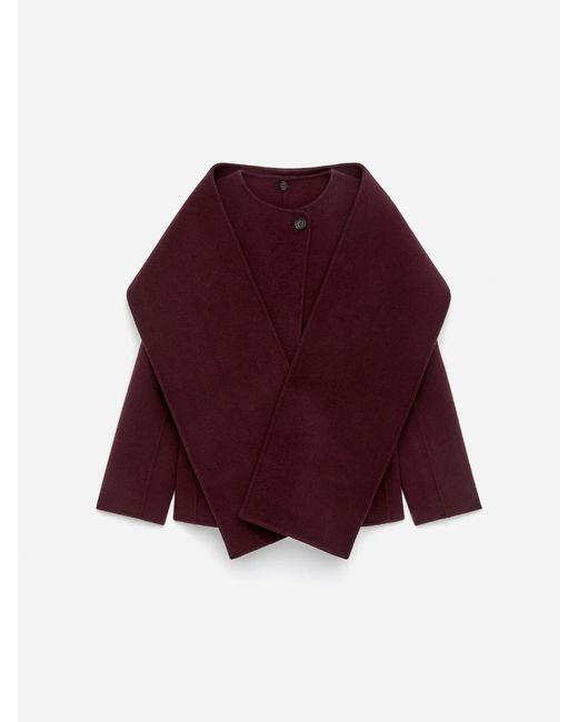 ARKET Red Doublé Wool-Blend Blazer