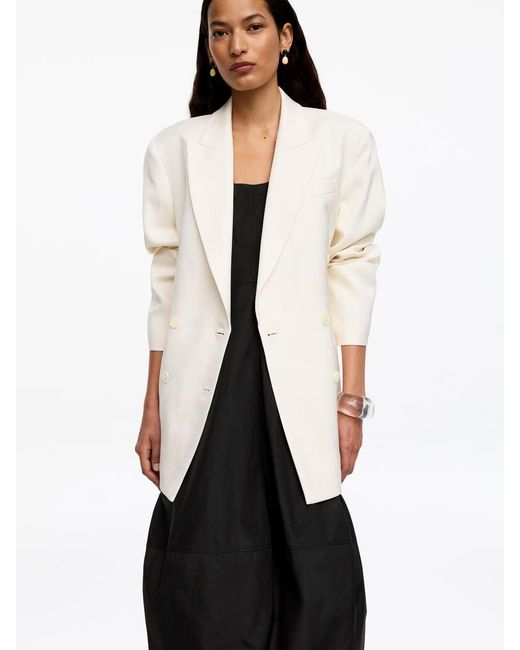 ARKET Black Cocoon Taffeta Dress