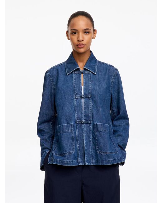 ARKET Blue Denim Twill Shirt