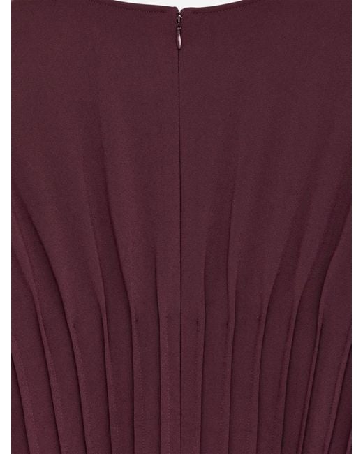ARKET Purple Pleated Dress