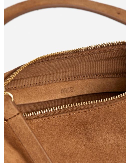 ARKET Gray Split Suede Bag