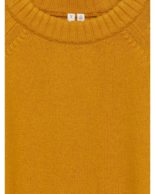 ARKET Orange Folded Sleeve Wool Jumper