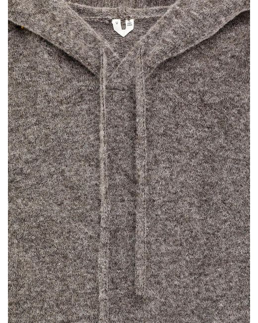 ARKET Gray Alpaca-Wool Blend Hoodie for men
