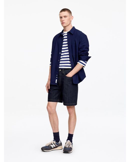 ARKET Blue Relaxed Denim Shorts for men