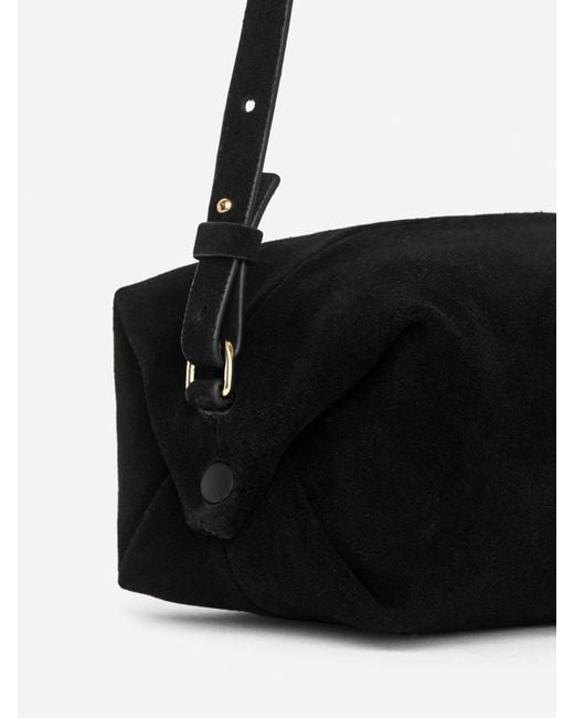 ARKET White Umhängetasche Aus Veloursleder