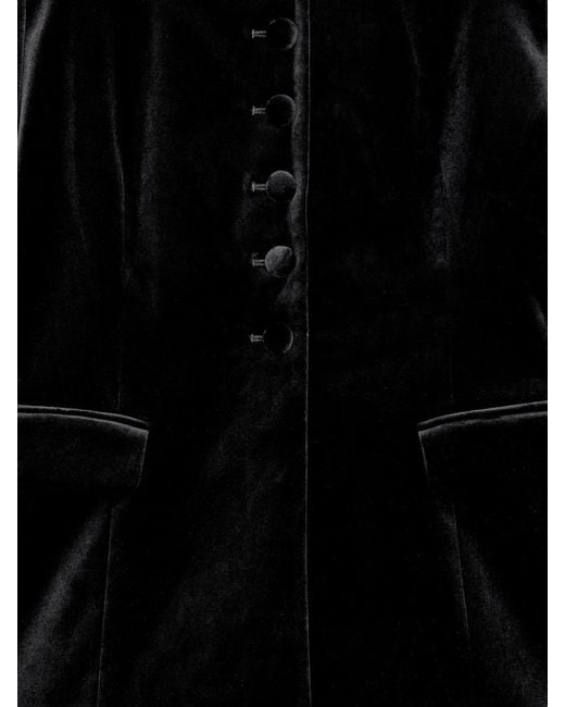ARKET Black Velvet Blazer