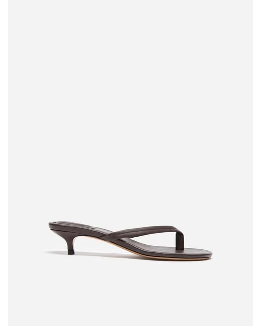 ARKET Purple Kitten-Heel Flip Flops