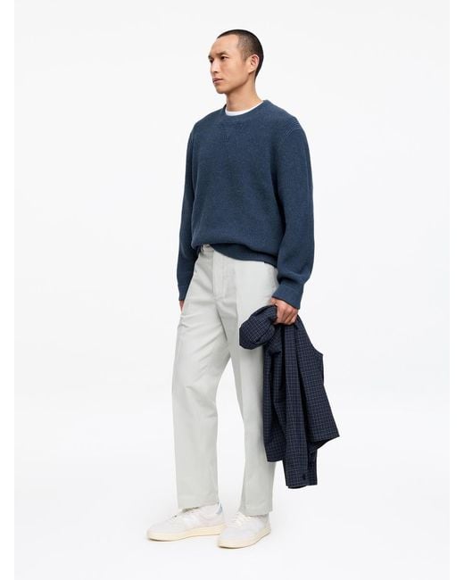 ARKET Blue Cotton Linen Jumper for men