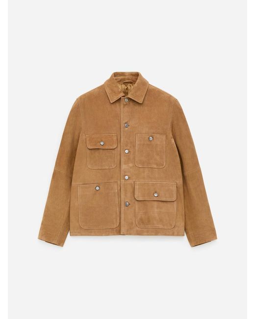 ARKET Blue Suede Jacket for men