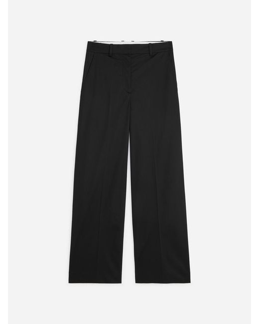 ARKET White High-Waist Chino Trousers