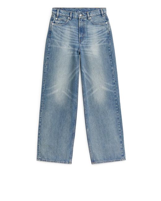 ARKET Blue Maple High Wide Jeans