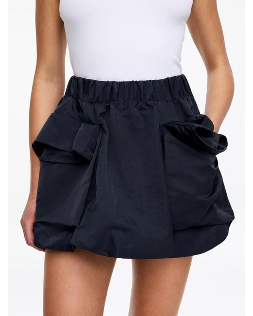 ARKET Blue Mini Bubble Skirt