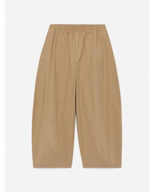 ARKET Natural Barrel-Leg Trousers