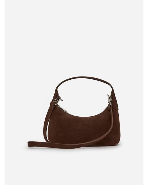 ARKET Brown Small Split Suede Bag