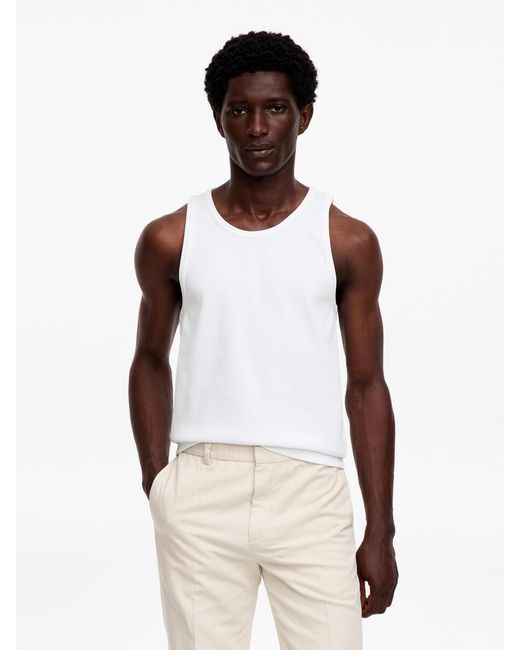 ARKET White Ribbed Tank Top for men