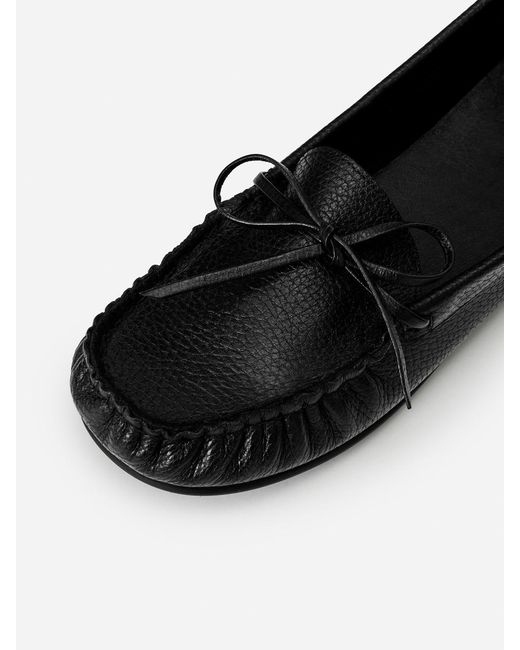 ARKET Black Moccasin Leather Loafers