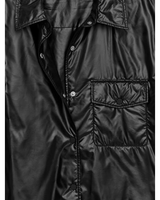 ARKET Black Nylon Overshirt