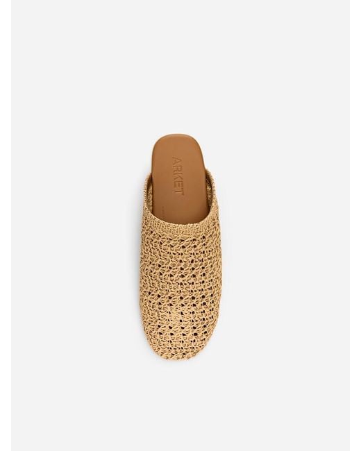 ARKET White Crocheted Slippers
